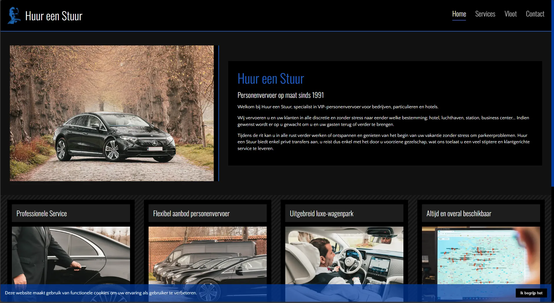 Website voor Huur een Stuur